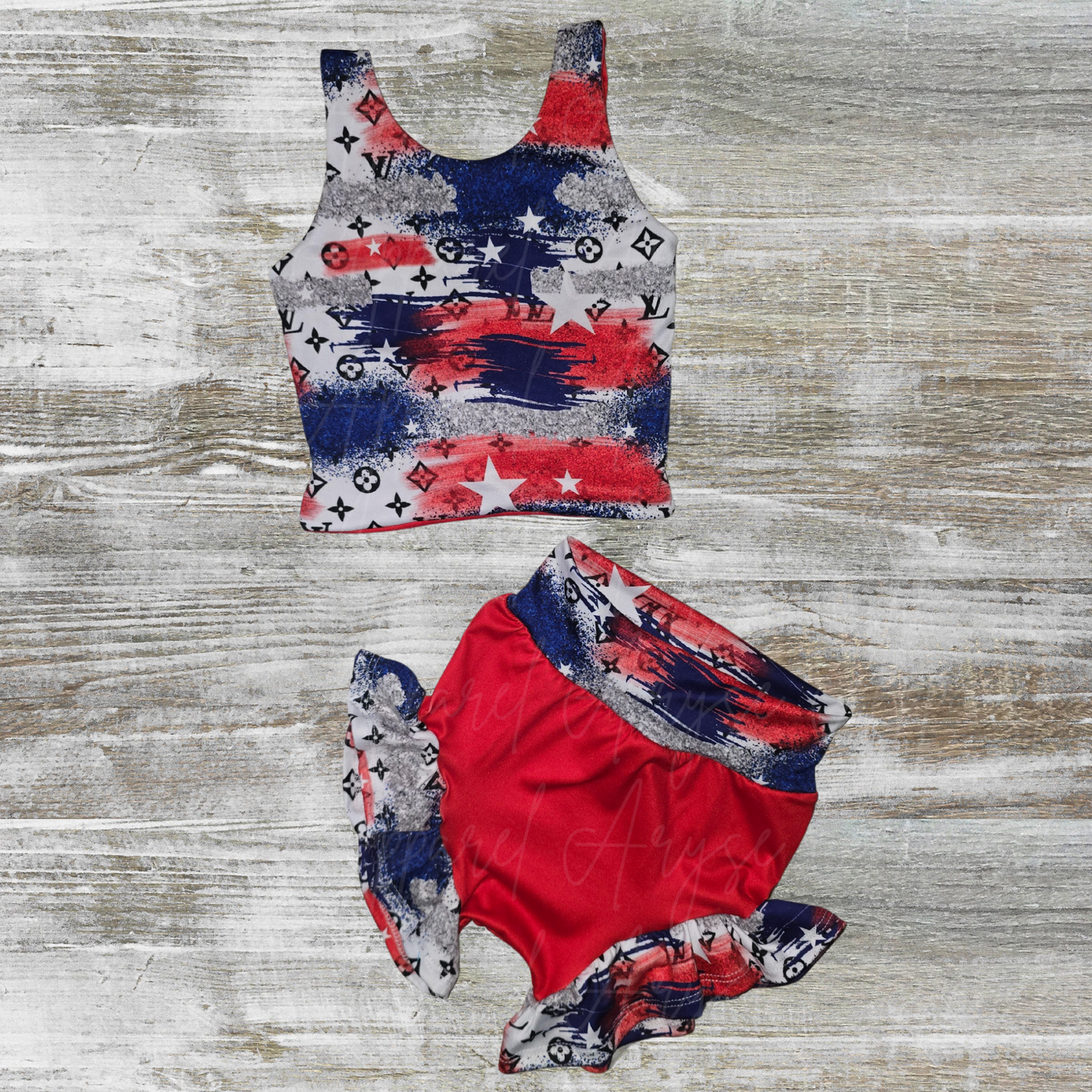 3T Teagan Crop & Ruffle Bummies